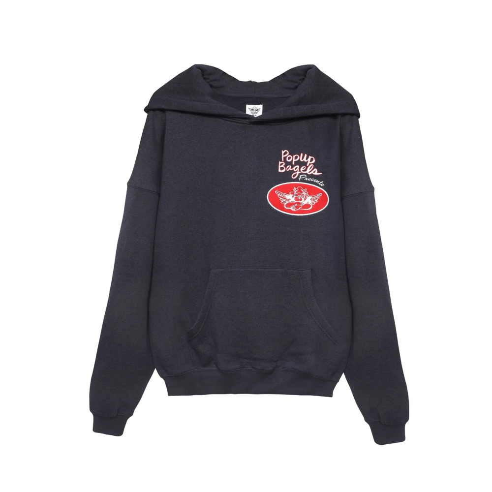 PopUp Bagels x Boys Lie Racer Hoodie in Gray